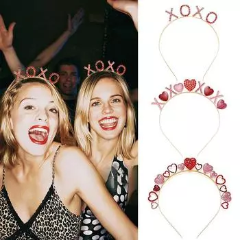 Европейская и американская мода, украшение для волос с кристаллами любви, подарок на вечеринку FG200