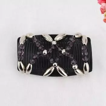 Европейская и американская мода, универсальная расческа с бусинами, женская, ручной работы, с бусинами, универсальная, волшебная расческа для волос, аксессуары для головных уборов