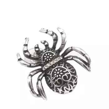 Европейская и американская модная брошь-паук со стразами и элегантным готическим узором