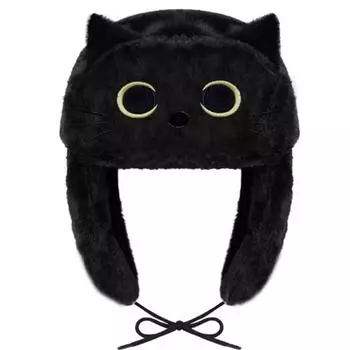 Европейская и американская модная осенне-зимняя плюшевая утепленная толстая мультяшная милая теплая защитная шапка Lei Feng для мужчин и женщин OneSize