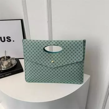 Европейская и американская модная женская сумка-клатч, универсальная сумка, новая модная тенденция 2024 года, повседневная сумка-конверт для женщин в стиле ретро чёрный