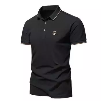 Европейская и американская мужская рубашка-поло с короткими рукавами, мужская летняя рубашка с лацканами и половиной рукавов XXXXL белый