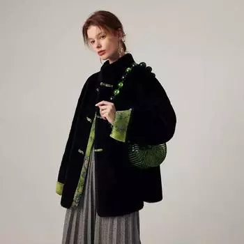 Европейская и американская новая китайская женская шуба из ягненка в китайском стиле на осень и зиму из искусственной норки, утолщенная S