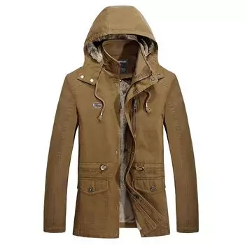 Европейская и американская новая осенне-зимняя мужская флисовая куртка большого размера, среднее и длинное пальто M