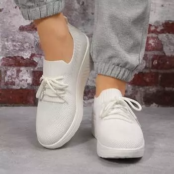 Европейская и американская обувь для отдыха и спорта, новая весна и осень 2024 г., дышащая женская обувь со шнуровкой и сеткой, большие кроссовки 35-43 35 чёрный