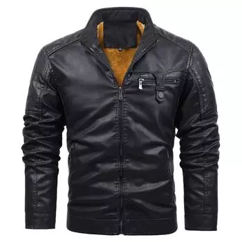 Европейская и американская одежда для локомотивов Кожаная куртка европейского размера Кожаная куртка S