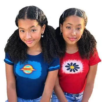 Европейская и американская острая девушка с цветочным принтом планеты контрастного цвета женская летняя повседневная короткая футболка S красный