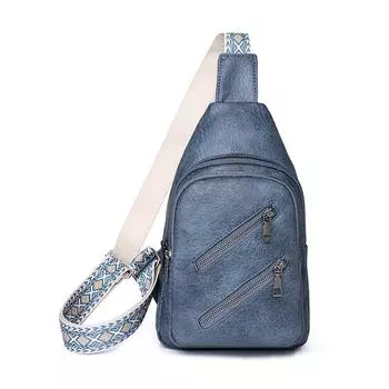 Европейская и американская повседневная модная нагрудная сумка в стиле ретро, однотонная женская сумка через плечо, поясная сумка в богемном стиле для трансграничной Amazon