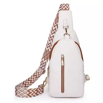 Европейская и американская повседневная модная нагрудная сумка в стиле ретро, однотонная женская сумка через плечо, поясная сумка в богемном стиле для трансграничной Amazon