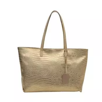 Европейская и американская ретро сумка-тоут большой вместимости для женщин Новая мода узор крокодила Персонализированная повседневная сумка через плечо сумка под мышкой