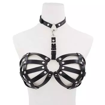 Европейская и американская сексуальная кожаная одежда аксессуары женское сексуальное облегающее нижнее белье топ-труба с вырезом корректирующее белье одежда SM Supplies