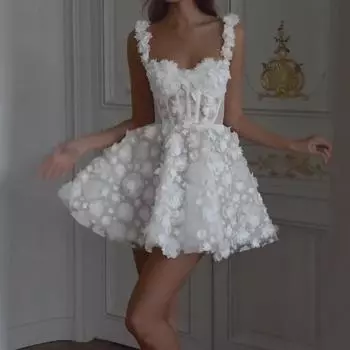 Европейская и американская сексуальная кружевная короткая юбка-труба с подтяжками для женщин L белый