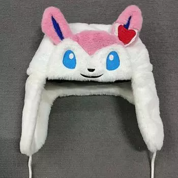 Европейская и американская Y2K осень и зима симпатичная защита ушей теплая лыжная противохолодная плюшевая шапка OneSize синий