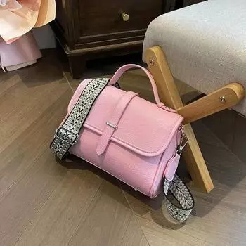 Европейская и американская женская сумка через плечо Элегантная и универсальная маленькая квадратная сумка высокого качества