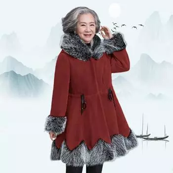 Европейская и зимняя новая шуба из искусственной норки с капюшоном, средняя и длинная, женская шуба большого размера S чёрный