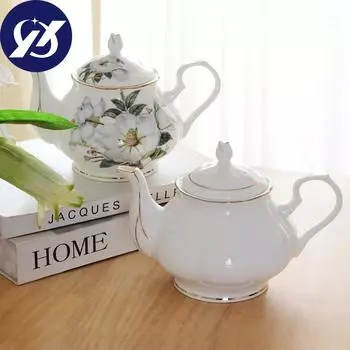 Европейская кофеварка Bone C na Офисный чайник Послеобеденный чайный горшок Чайный сервиз Большой керамический чайник с фильтром