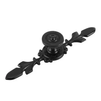 Европейская мебельная ручка ящик шкафа стол дверная ручка тянуть домашний декор черный