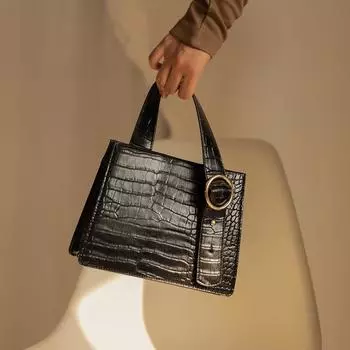 Европейская мода простая женская дизайнерская сумка новая качественная женская сумка из искусственной кожи аллигатор сумки через плечо