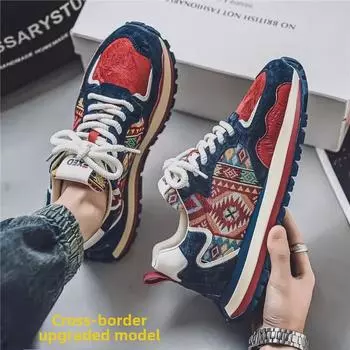 Европейская мужская модная осенне-зимняя повседневная спортивная обувь 39 белый/синий