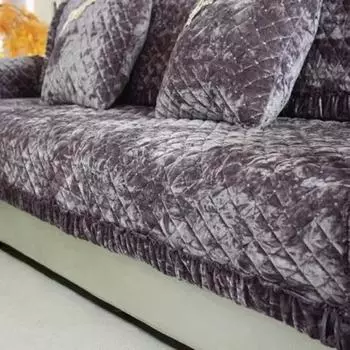 Европейская нескользящая плюшевая подушка для дивана, универсальная подушка Four Seasons, полный чехол для дивана 70x70