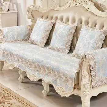 Европейская подушка для дивана, жаккардовый чехол для дивана, украшение для гостиной, четыре сезона, универсальные чехлы для диванов, подлокотник, полотенце, домашний декор 50x60