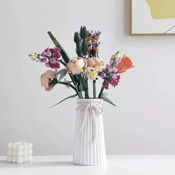 Европейская простая керамическая ваза гидропонная система Ins Wind Высокий уровень внешнего вида Продвинутое чувство дома Мягкое украшение Амазонка для растений