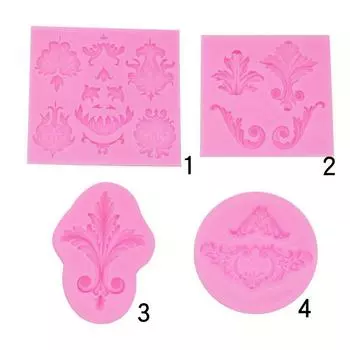 Европейская рельефная силиконовая форма, ультра легкая глина, эпоксидная помадка, форма для украшения торта, шоколада Style 4