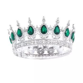 Европейская Трансграничная Барочная Круглая Тиара Сплавная Тиара Интернет Знаменитость День Рождения Тиара 18-я Мицва Тиара Королева