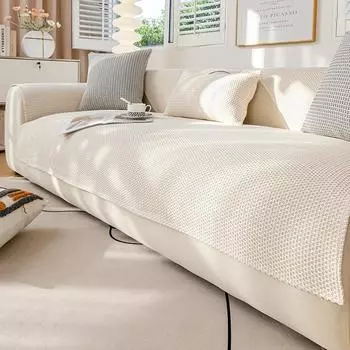 Европейская входная диванная подушка Lux Four Seasons, универсальная нескользящая подушка из синели, простой кожаный чехол для дивана, тканевый чехол 70-70cm