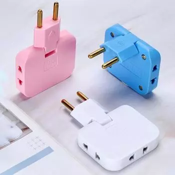 Европейская вилка 1 3 удлинитель электрическая розетка 180° поворотный адаптер переменного тока розетка белый