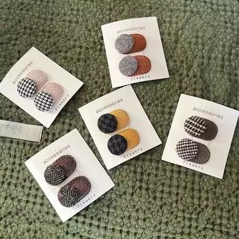 Европейские Американские Детские Винтажные Клетчатые Заколки Для Волос Детские Заколки Головные Уборы Девочки Детские Аксессуары Для Волос белый