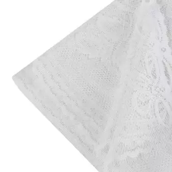 Европейские белые кружевные прозрачные шторы для кухни, тюль для окон, кофейные разделители, занавески для спальни, римские шторы