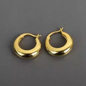 Европейские и американские геометрические полые серьги из нержавеющей стали, универсальные серьги высокого класса