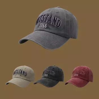 Европейские и американские хлопковые бейсболки в стиле ретро, женские повседневные кепки с дикой вышивкой и буквами L