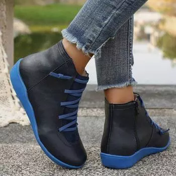 Европейские и американские импортные женские ботинки большого размера, весна, новые британские ботинки Martin 2025wish, нейтральные повседневные короткие ботинки 35 серый