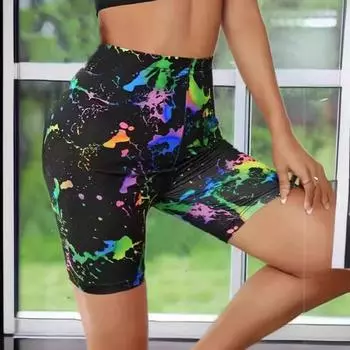 Европейские и американские летние леггинсы больших размеров с леопардовым принтом — длина три четверти, эластичный облегающий крой XXXL