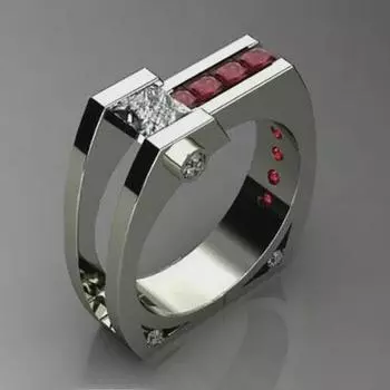 Европейские и американские модные кольца с инкрустацией цирконием – модные аксессуары Size 9