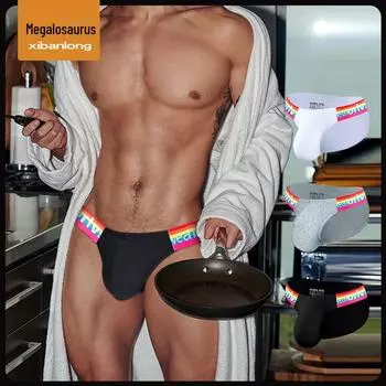 Европейские и американские мужские хлопковые трусы с заниженной талией, независимым карманом и U-образным дизайном. XL