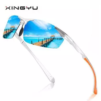 Европейские и американские мужские и женские модные красочные поляризованные солнцезащитные очки для вождения, езды на велосипеде и рыбалки на открытом воздухе 1#