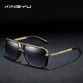 Европейские и американские мужские и женские модные солнцезащитные очки с зеркалом для вождения в большой оправе белый