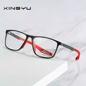 Европейские и американские мужские и женские модные спортивные плоские легкие антирадиационные очки белый