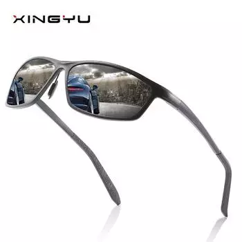 Европейские и американские мужские и женские модные поляризационные солнцезащитные очки для вождения на открытом воздухе синий