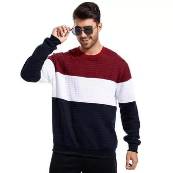 Европейские и американские мужские модные топы больших размеров с застежкой-молнией в стиле пэчворк с капюшоном XXL