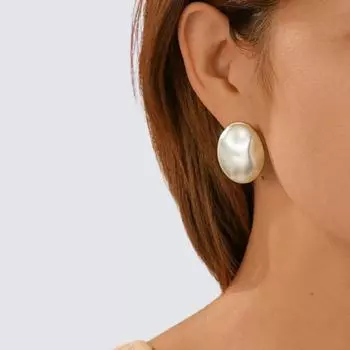 Европейские и американские нишевые дизайны элитных жемчужных сережек TE02388