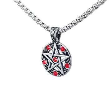 Европейские и американские новые мужские ожерелья из нержавеющей стали