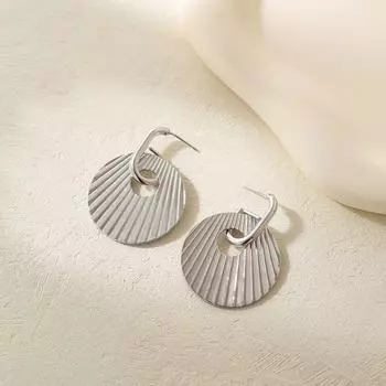 Европейские и американские позолоченные и посеребренные преувеличенные металлические серьги TE00292