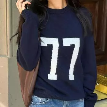 Европейские и американские ретро-свитера с цифровой печатью Y2K в готическом стиле, свободные повседневные вязаные мужские и женские свитера в стиле Харадзюку M