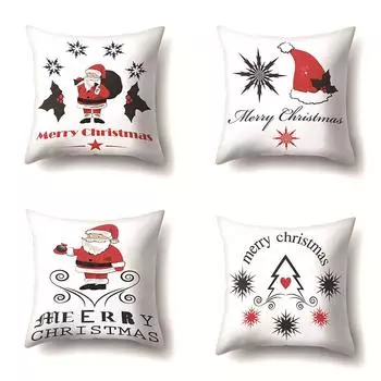 Европейские и американские рождественские рождественские елки Санта-Клауса Креативные наволочки Модные наволочки 40x40cm