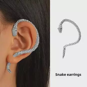 Европейские и американские серьги-крючки в виде змеи: Нишевый панк-дизайн с Snaking Charm