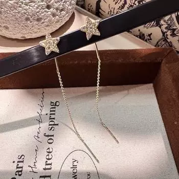 Европейские и американские серьги. Легкие, роскошные и высококачественные серьги-цепочки. Нишевые серьги с кисточками в стиле ретро.